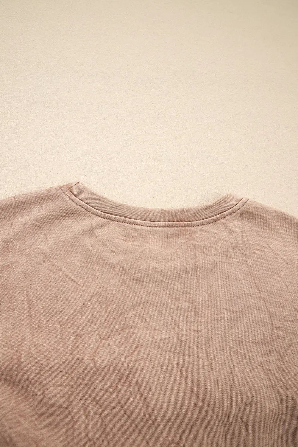 Grateful Threads Boutique “Saved By Grace” Letter Embroidery Mineral Wash Loose Sweatshirt - Sweatshirts DUNE saved by grace Letter Embroidery Mineral Wash Loose Sweatshirt
