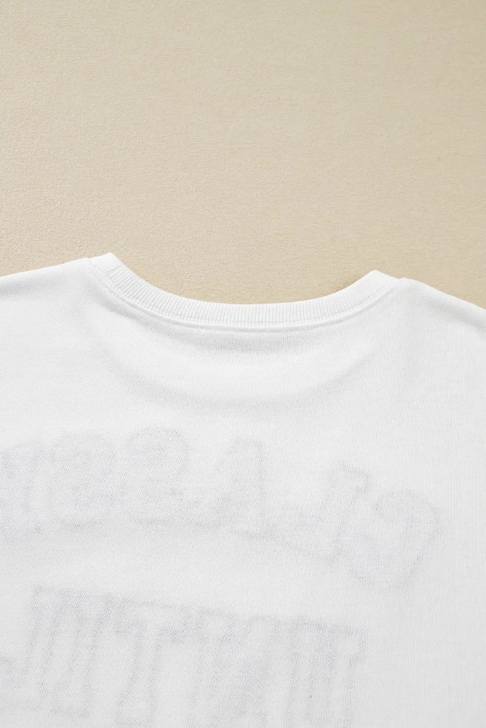 Grateful Threads Boutique White CLASSY UNTIL KICKOFF Plush Letter Patched Loose Sweatshirt - Sweatshirts White CLASSY UNTIL KICKOFF Plush Letter Patched Loose Sweatshirt