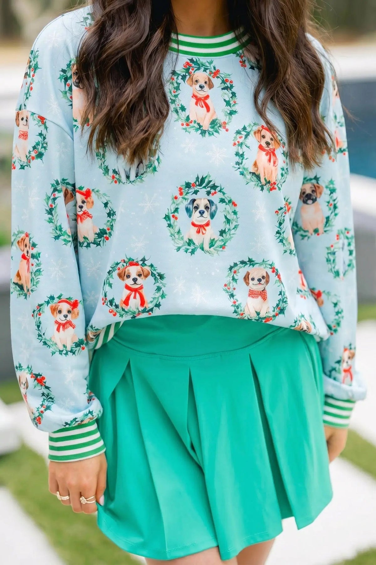 The Roxie Sweatshirt - Sky Blue — view 2