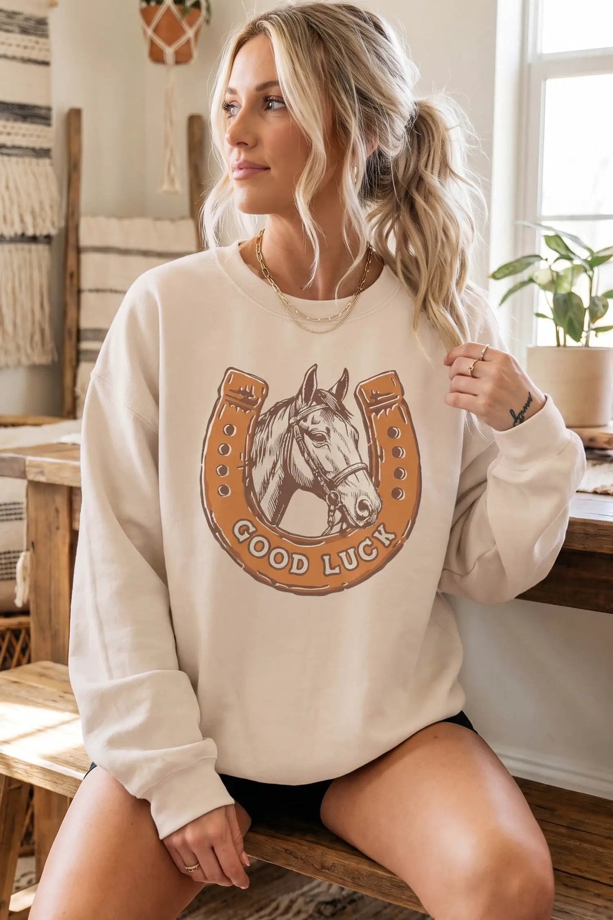 The Paige Sweatshirt - Beige — view 4