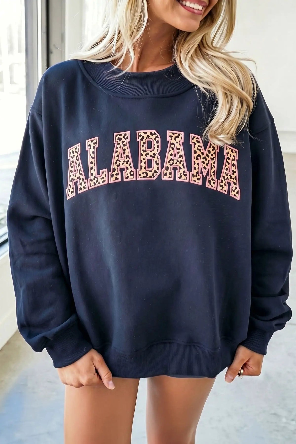 The Hallie Sweatshirt - Dirty blue — main photo
