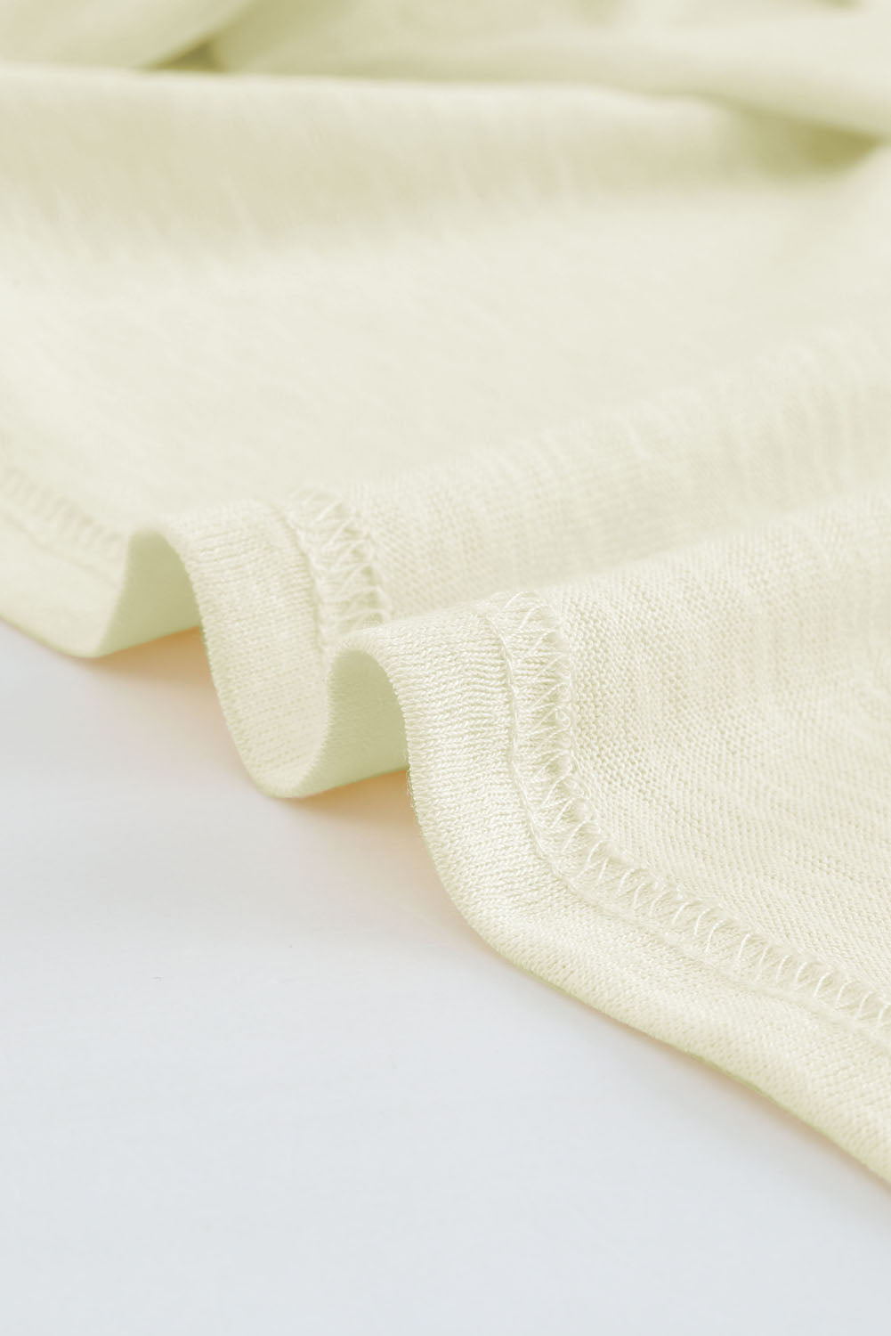 closeup of hem stitching