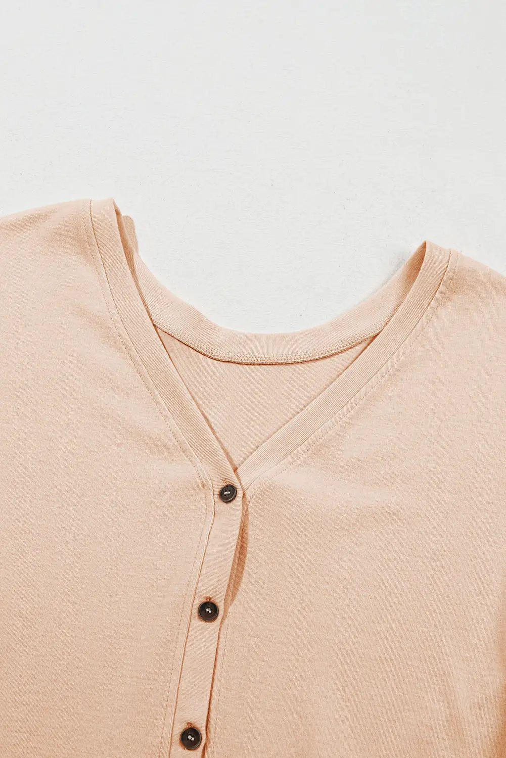 Grateful Threads Boutique Jet Stream Ruffled V-Neck Shirt - Shirts