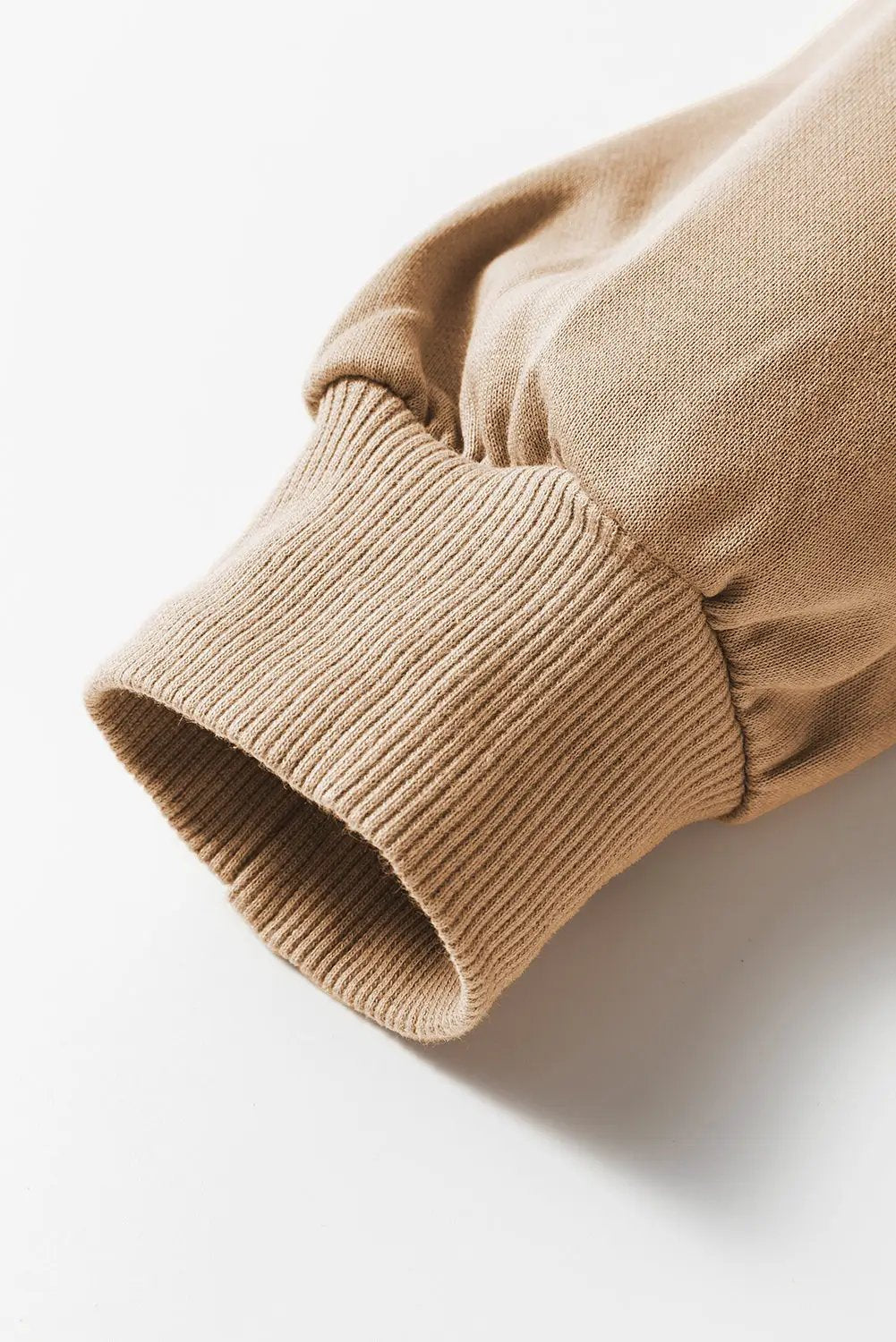 Grateful Threads Boutique French Beige Ribbed Cardigan with Pockets – Effortless Layering - Cardigans