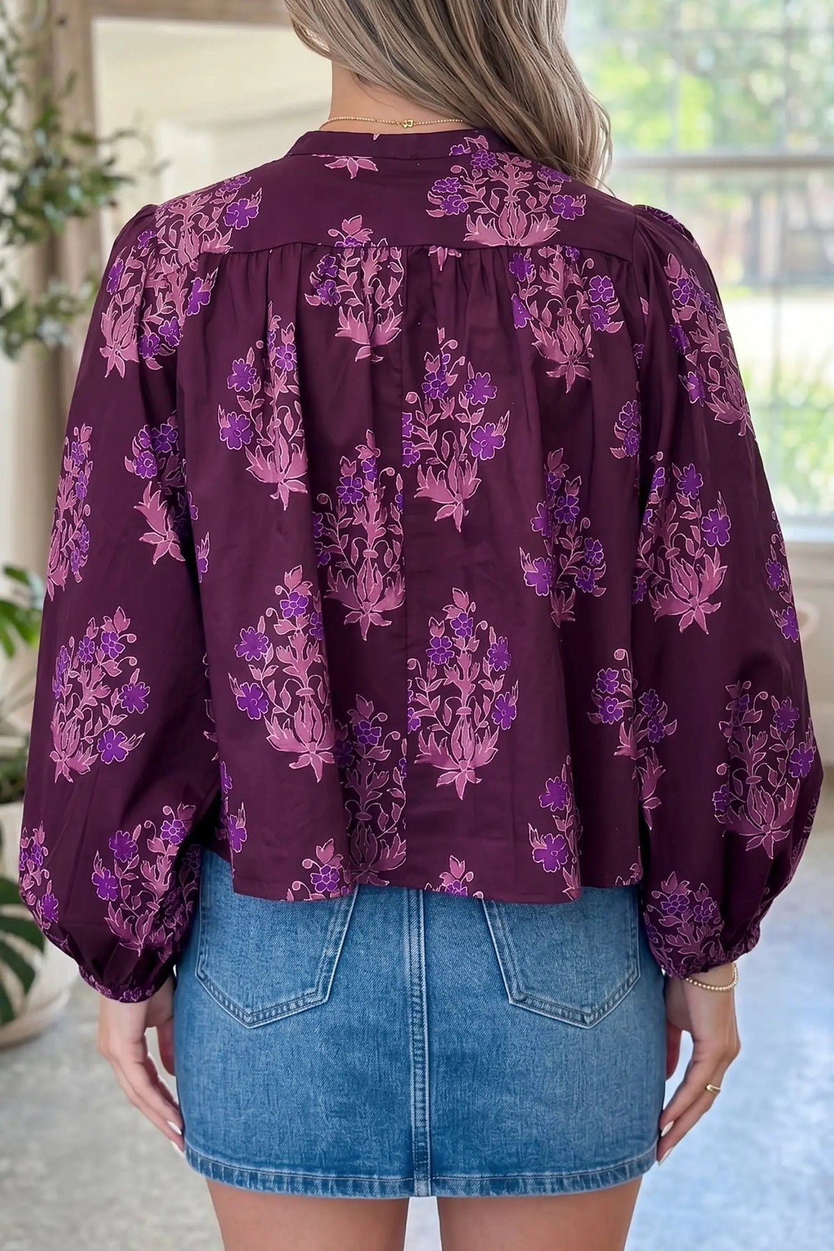 The Summer Blouse - Purple — view 2