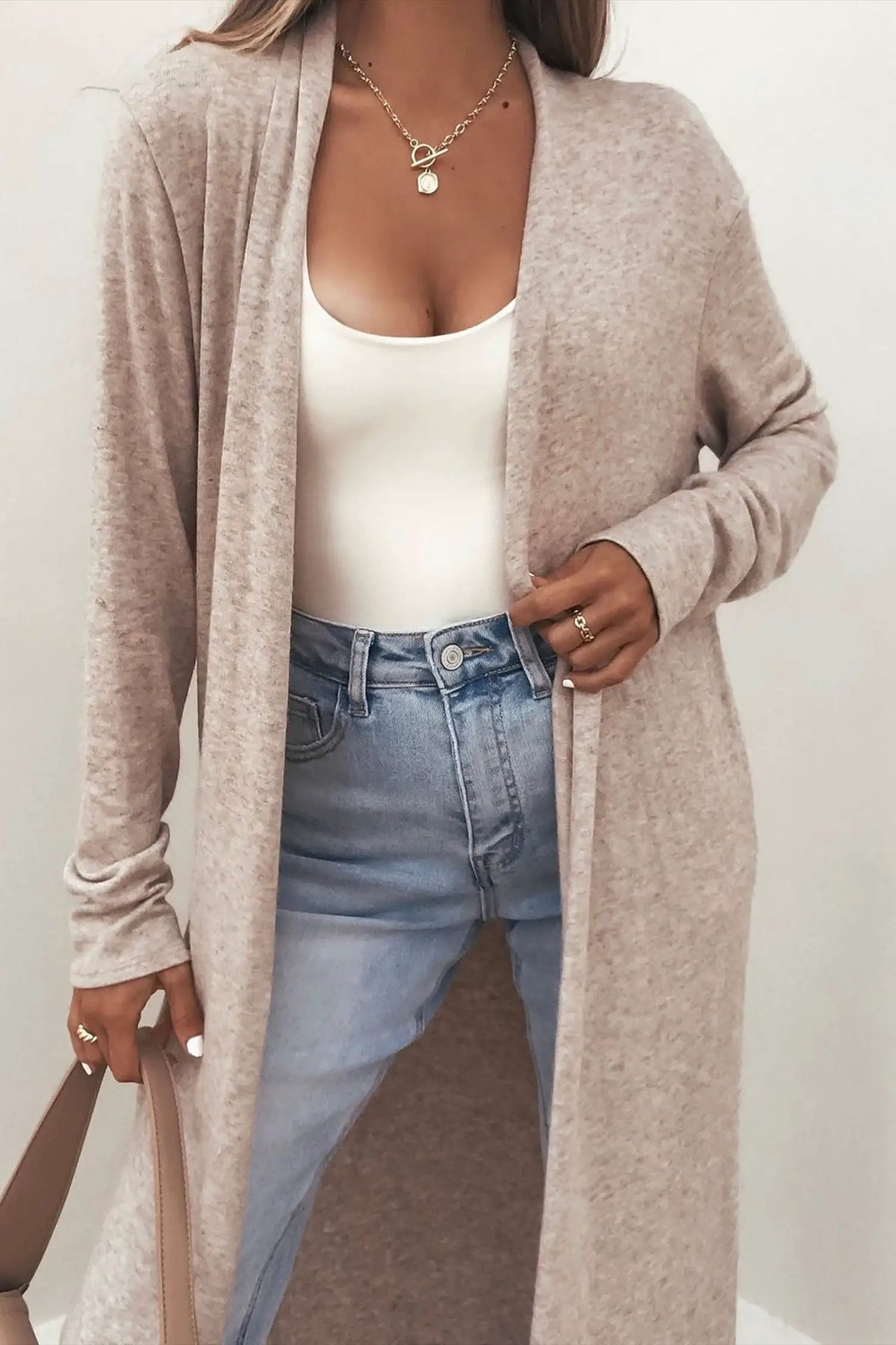 The Serena Cardigan - Parchment — view 4