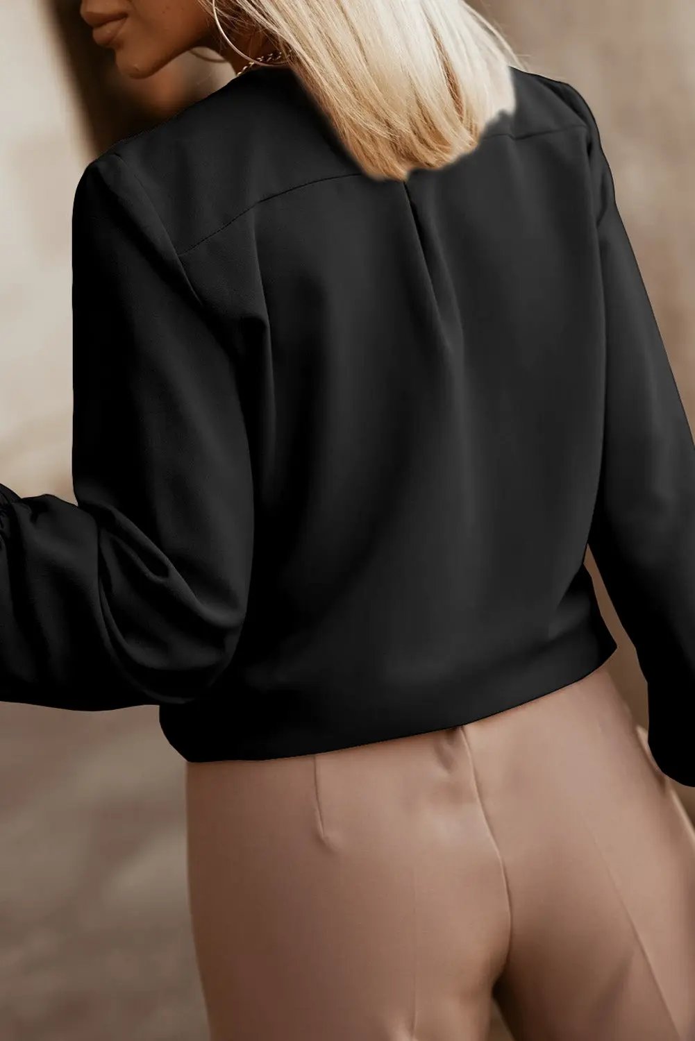 Grateful Threads Boutique Crew Neck Cuff Shirt - Shirts Top