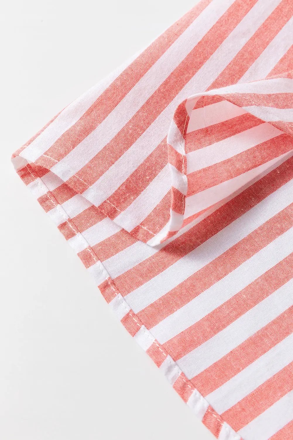 Grateful Threads Boutique Pink Stripe Buttoned Long Sleeve Casual Shirt - Shirts Pink Stripe Buttoned Long Sleeve Casual Shirt
