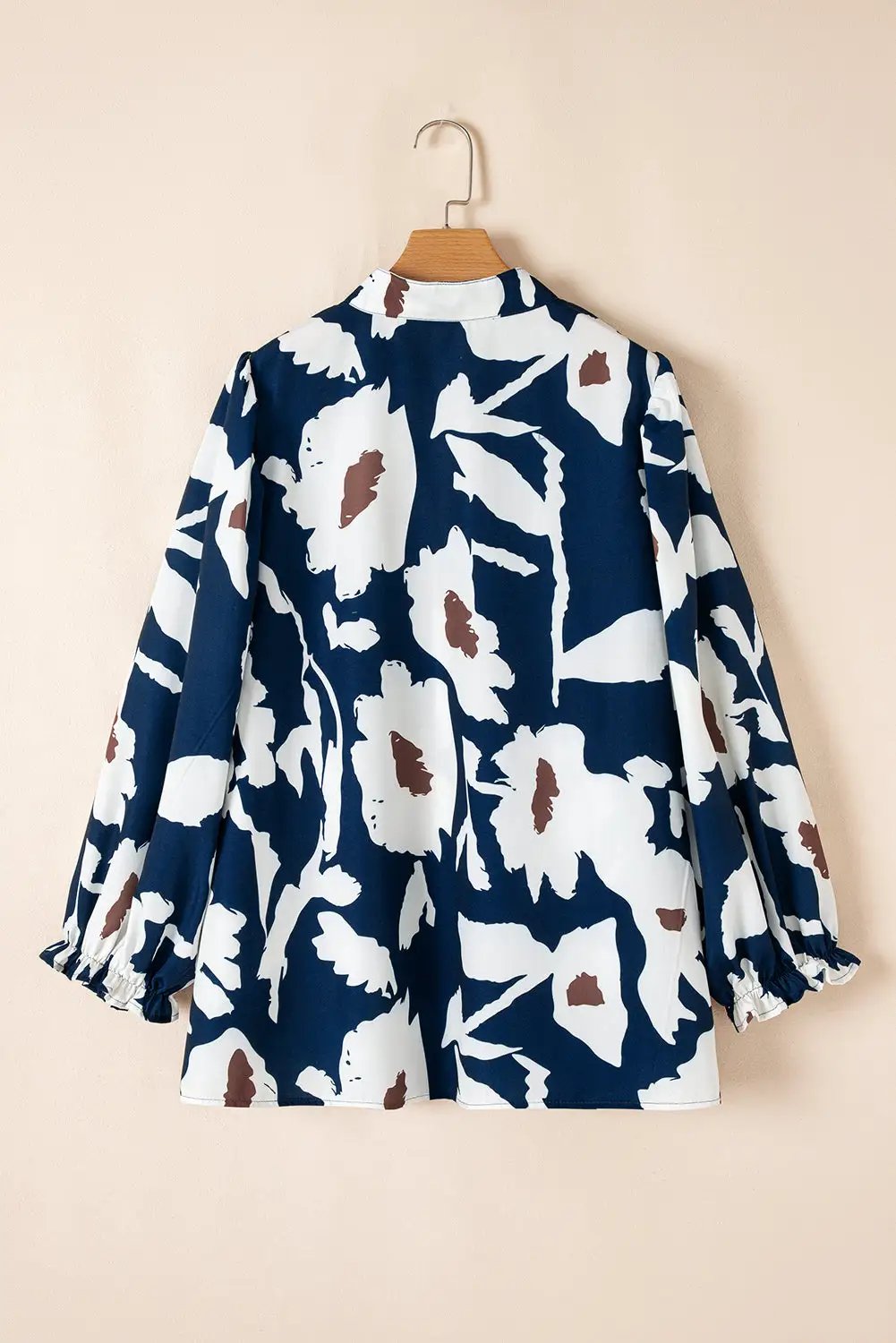 Grateful Threads Boutique Sail Blue Abstract Half Button Blouse - Blouses Abstract half button blouse