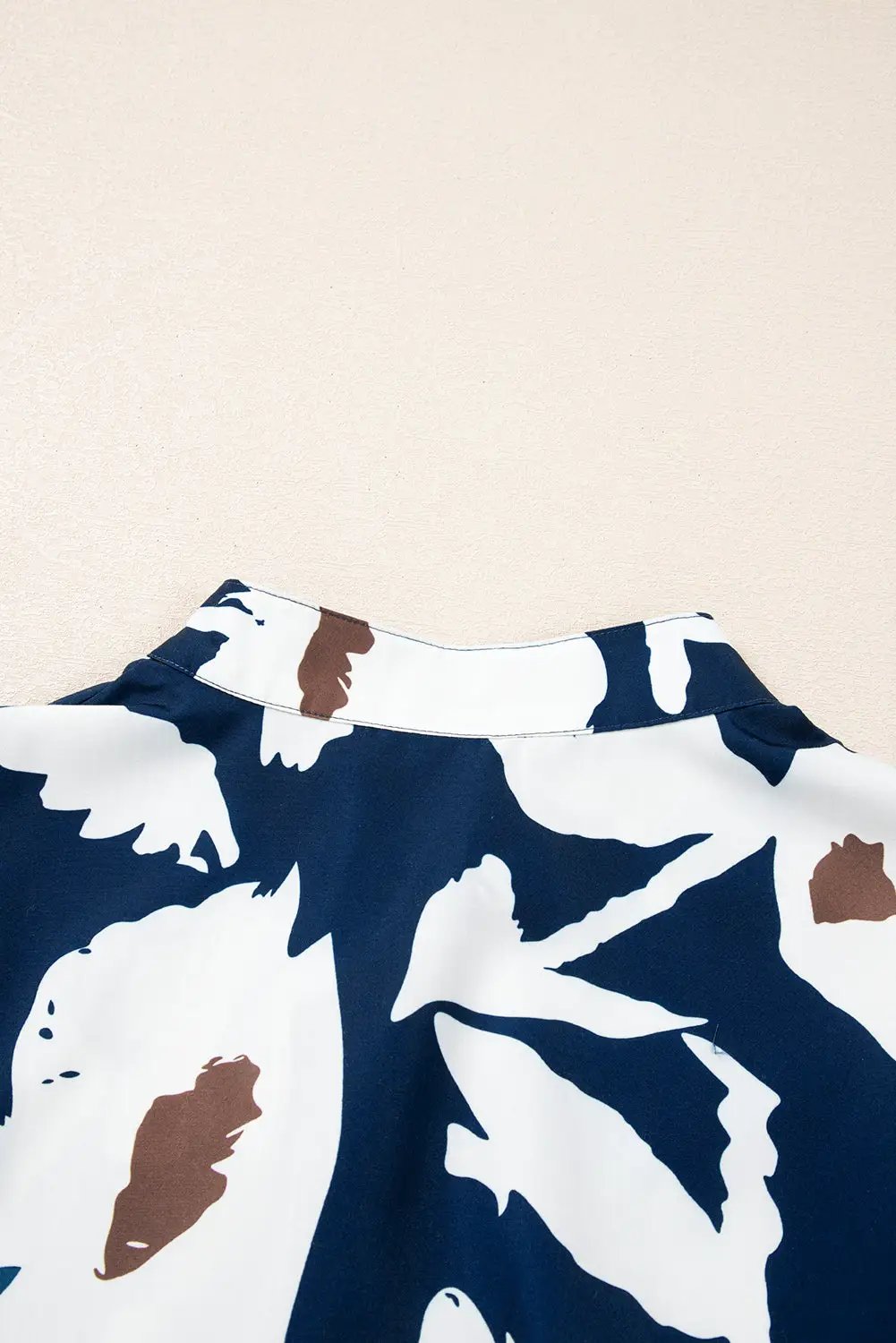 Grateful Threads Boutique Sail Blue Abstract Half Button Blouse - Blouses Abstract half button blouse