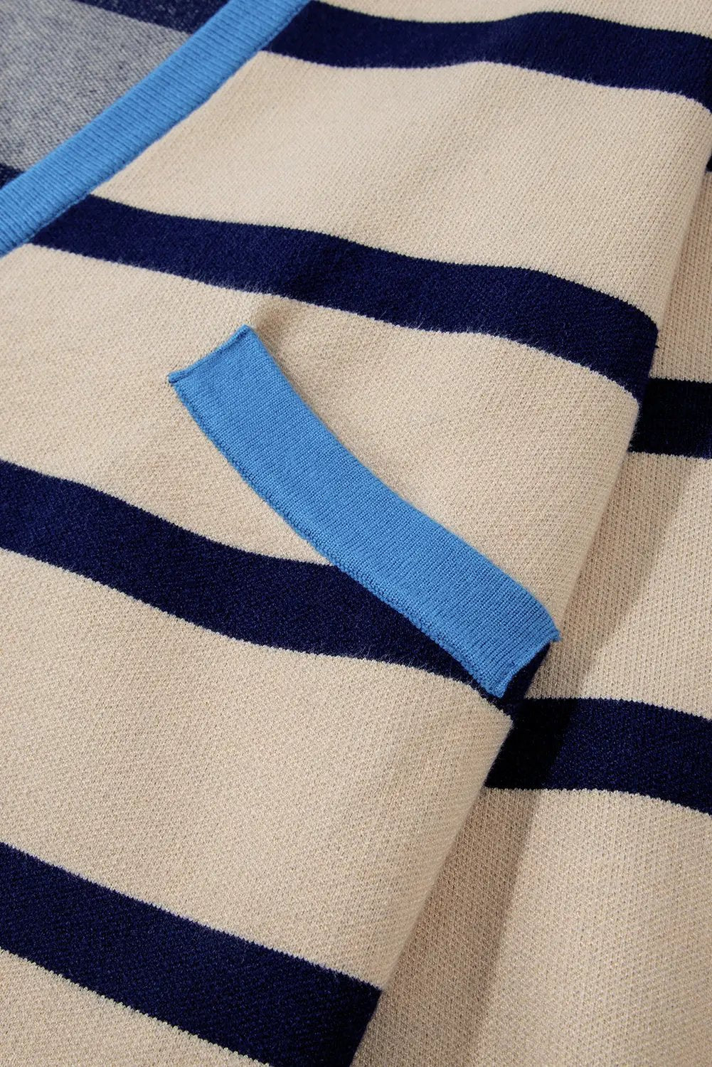 Grateful Threads Boutique White Colorblock Loose Cardigan - Cardigans