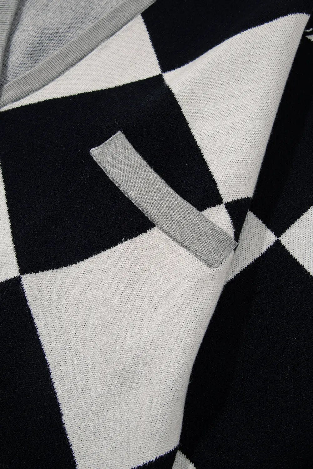 Grateful Threads Boutique Black Colorblock Buttoned Loose Cardigan - Sweaters