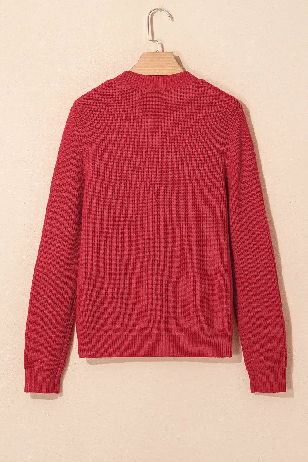 Grateful Threads Boutique Fiery Red Knit Bow Cardigan - Sweaters