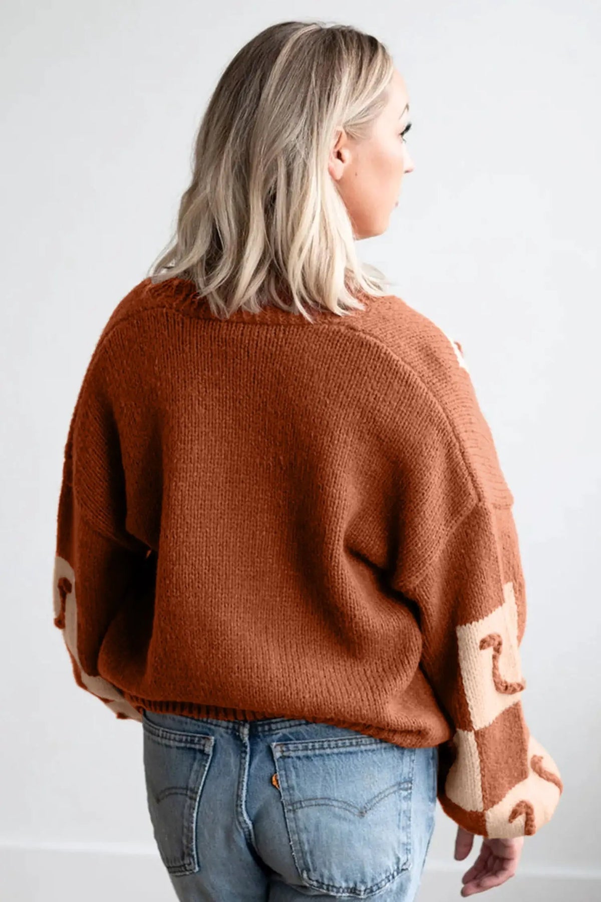 The Leighton Cardigan - Brown — view 2