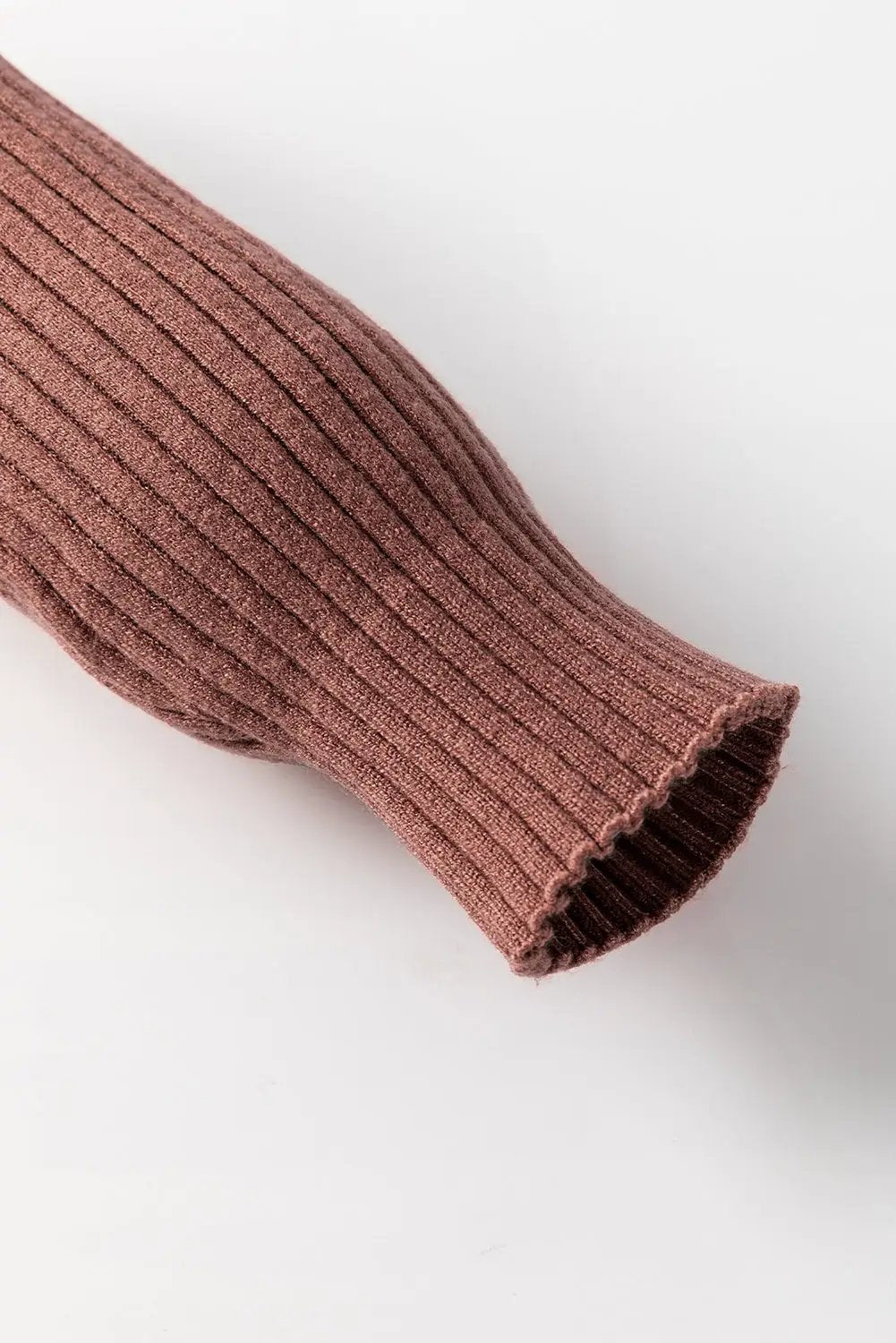 Grateful Threads Boutique Mineral Red Turtleneck Ribbed Knit Tunic Sweater - Sweaters