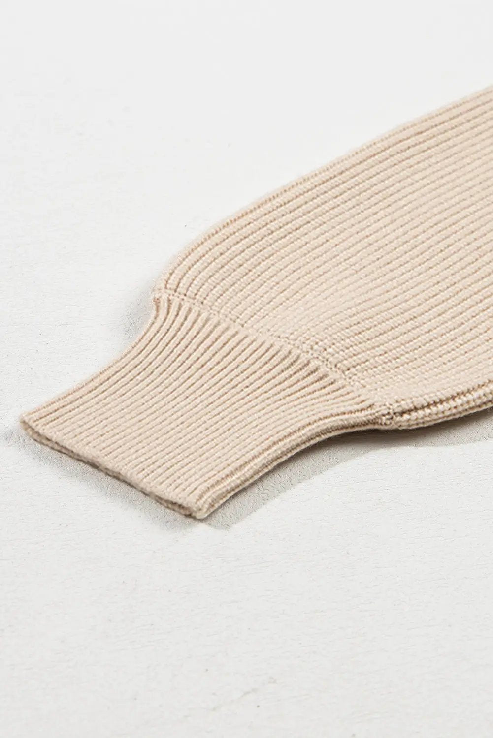 Grateful Threads Boutique Apricot Lantern V-Neck Knot Back Sweater - Sweaters
