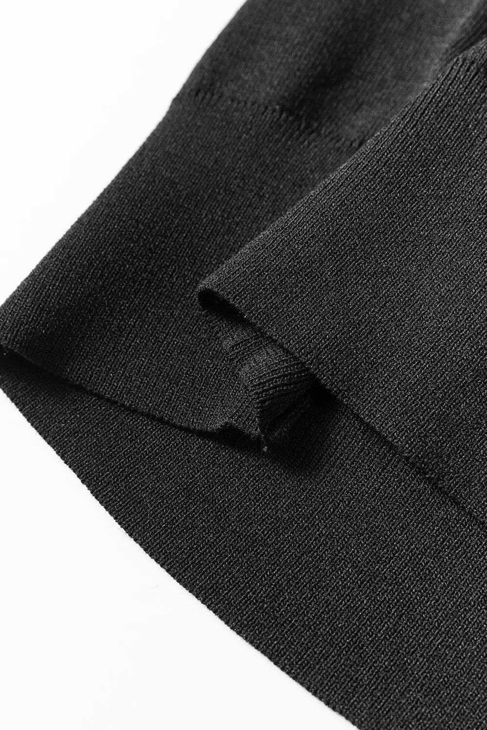Grateful Threads Boutique Black Slim Fit Crew Neck Sweater - Sweaters
