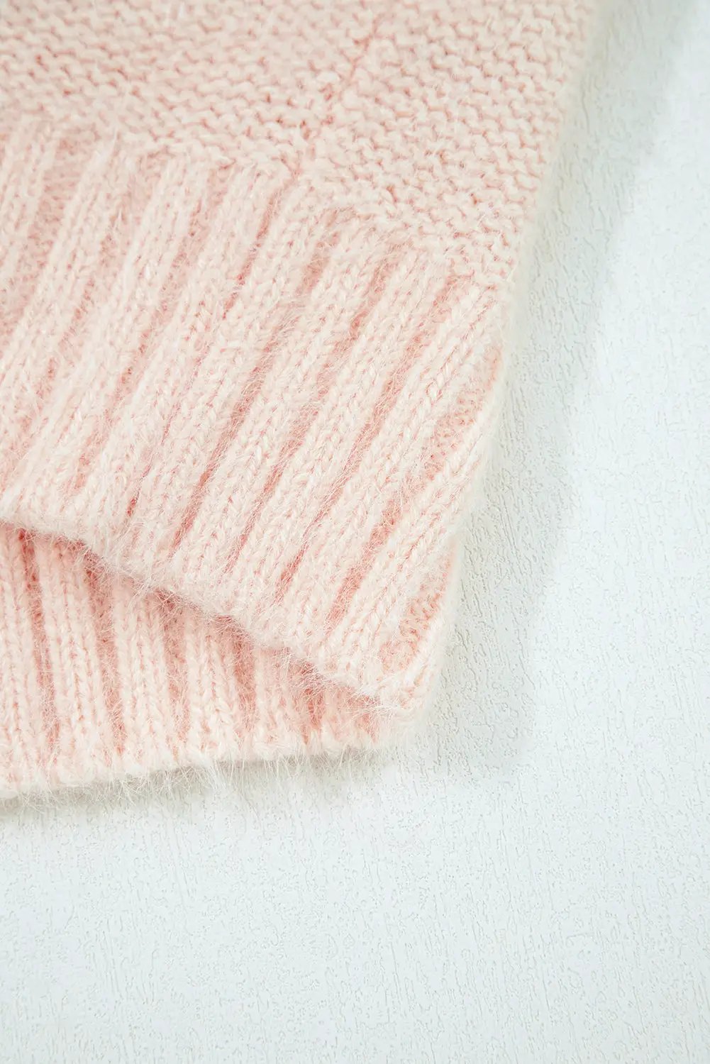 Grateful Threads Boutique “I Know What I Want” Sequin Stripe Sweater - Sweaters Rose Red I KNOW WHAT I WANT Sequin Letter Patched Loose Sweater