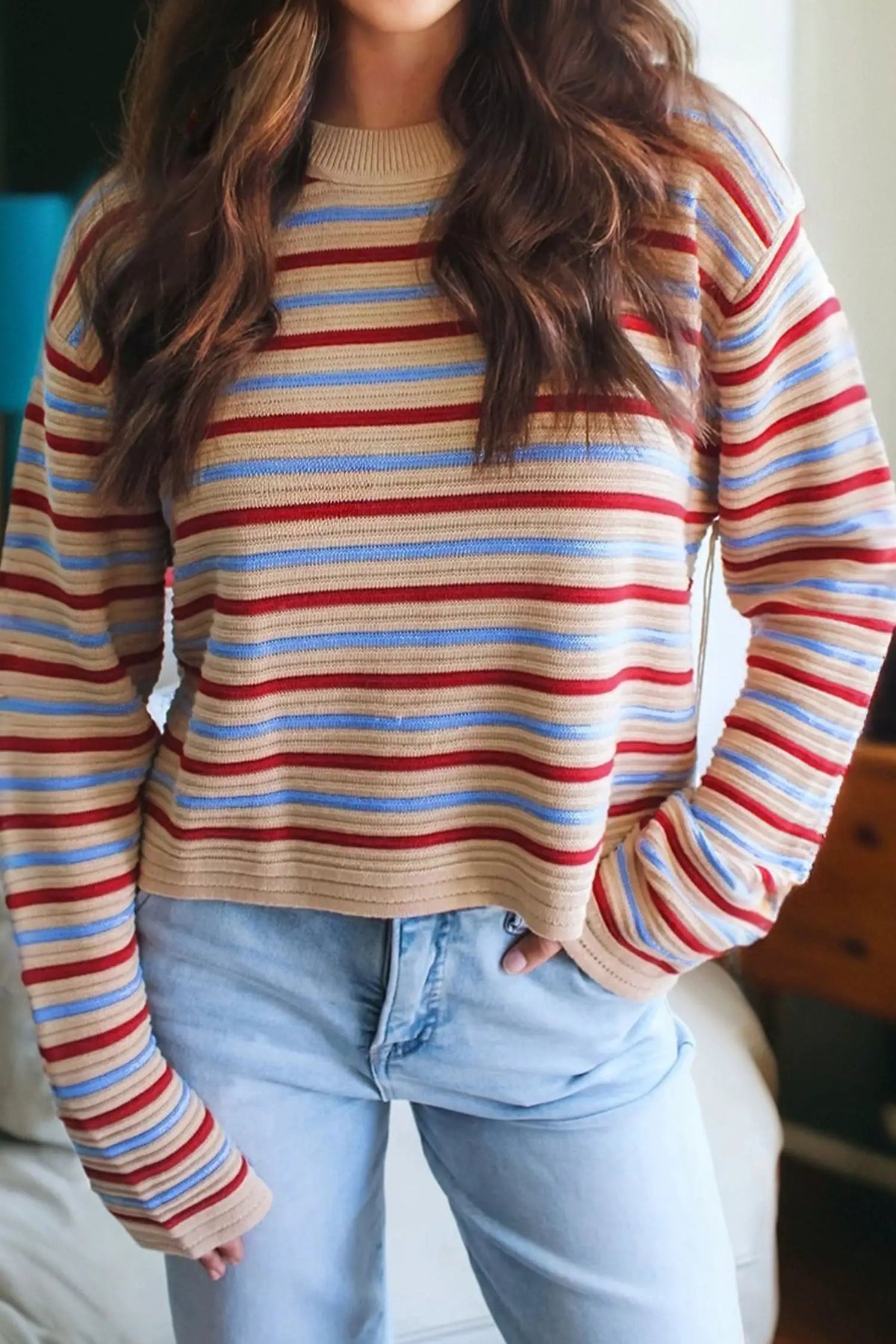 The Maddie Edit - Khaki Stripe — view 2
