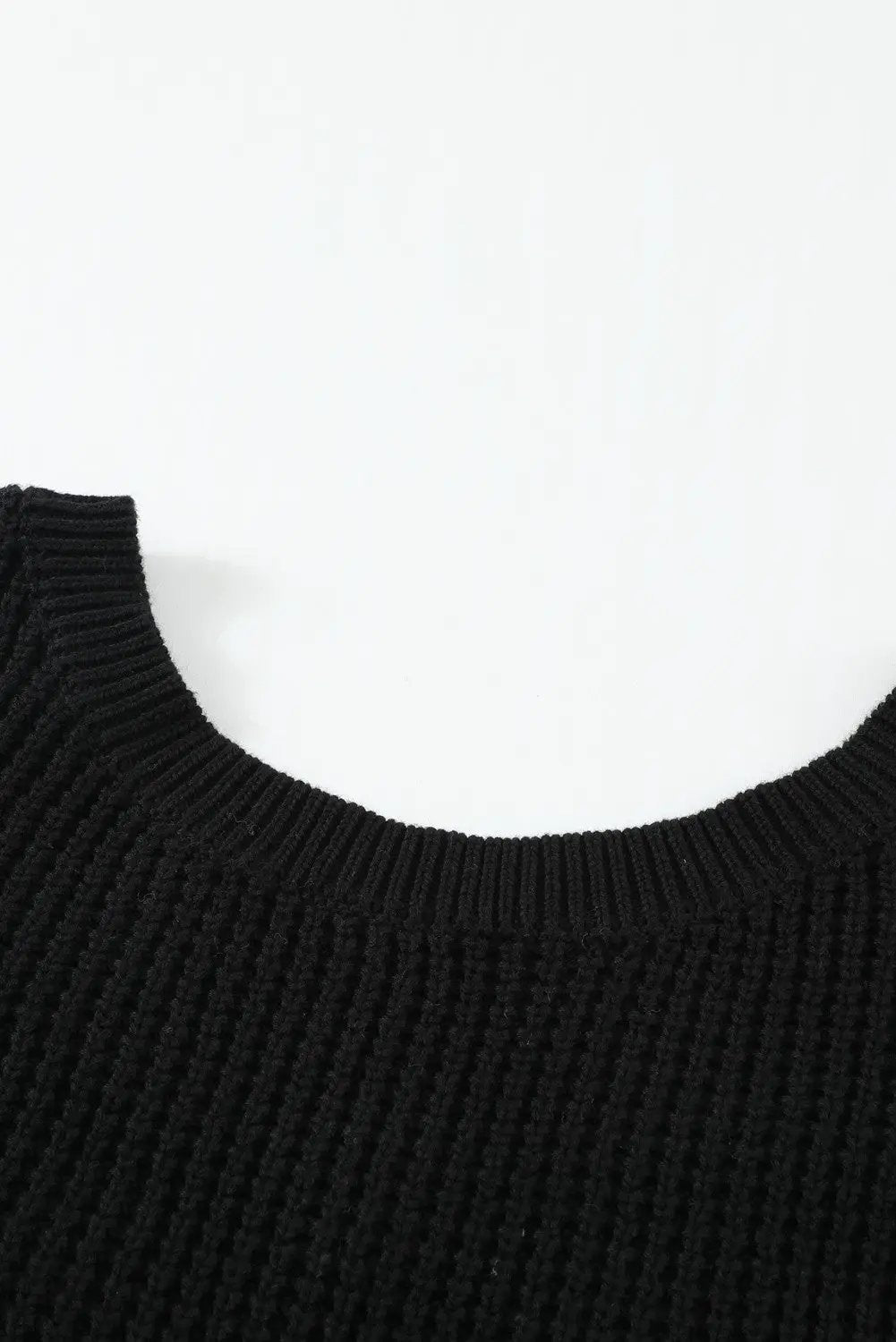 Grateful Threads Boutique Black Criss Cross Back Sweater - Sweaters