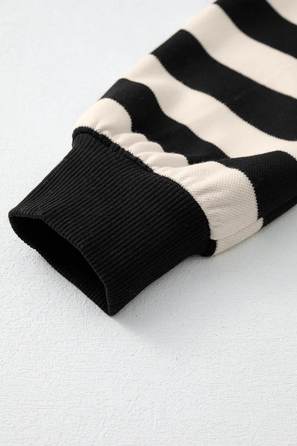Grateful Threads Boutique Black & Cream Stripe Loose Collared Casual Dress - Dresses
