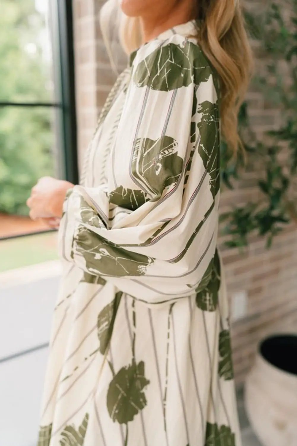 Grateful Threads Boutique Garden Daydream Puff Sleeve Mini Dress - Dresses