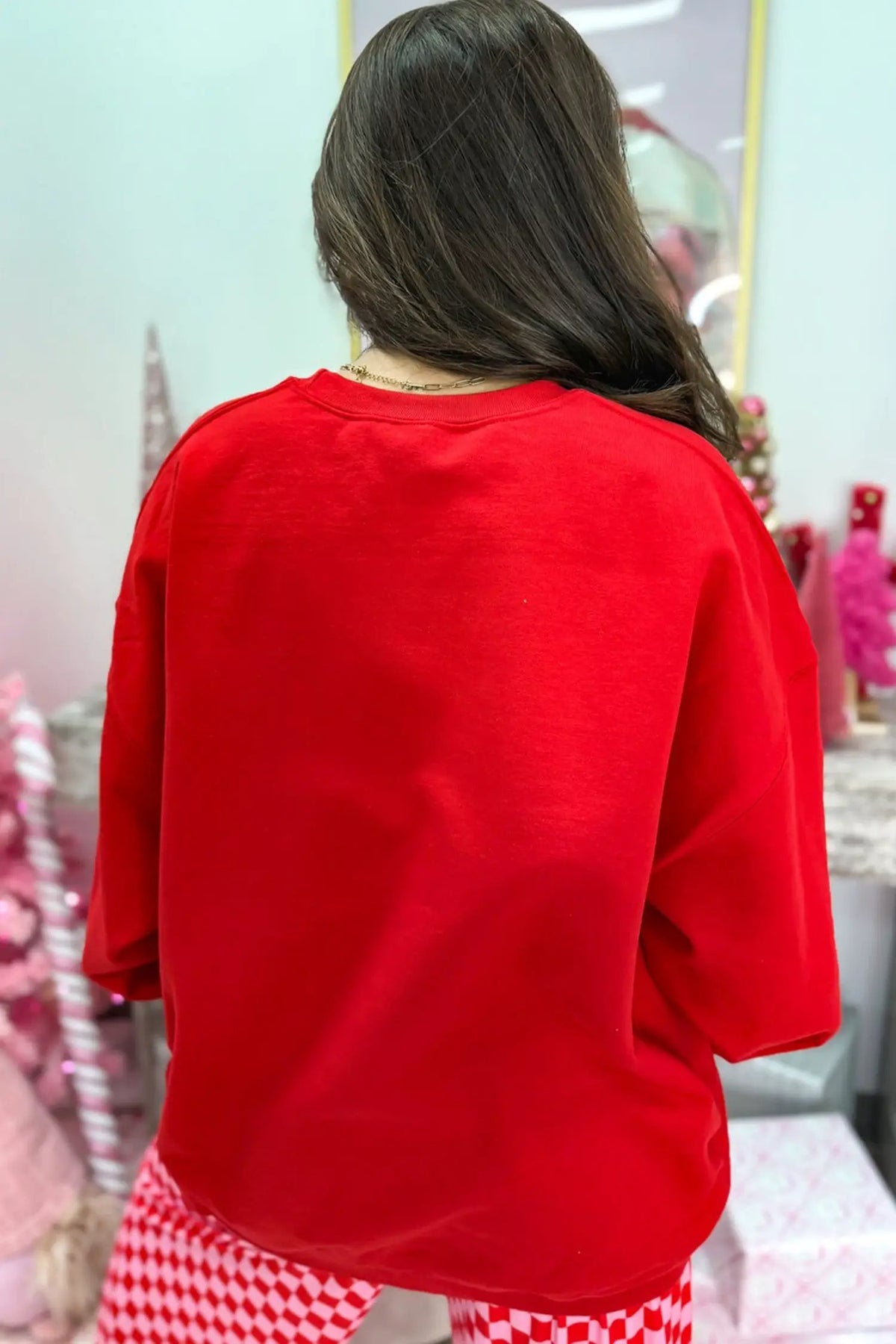 The Felicity Pant Set - Red — view 2