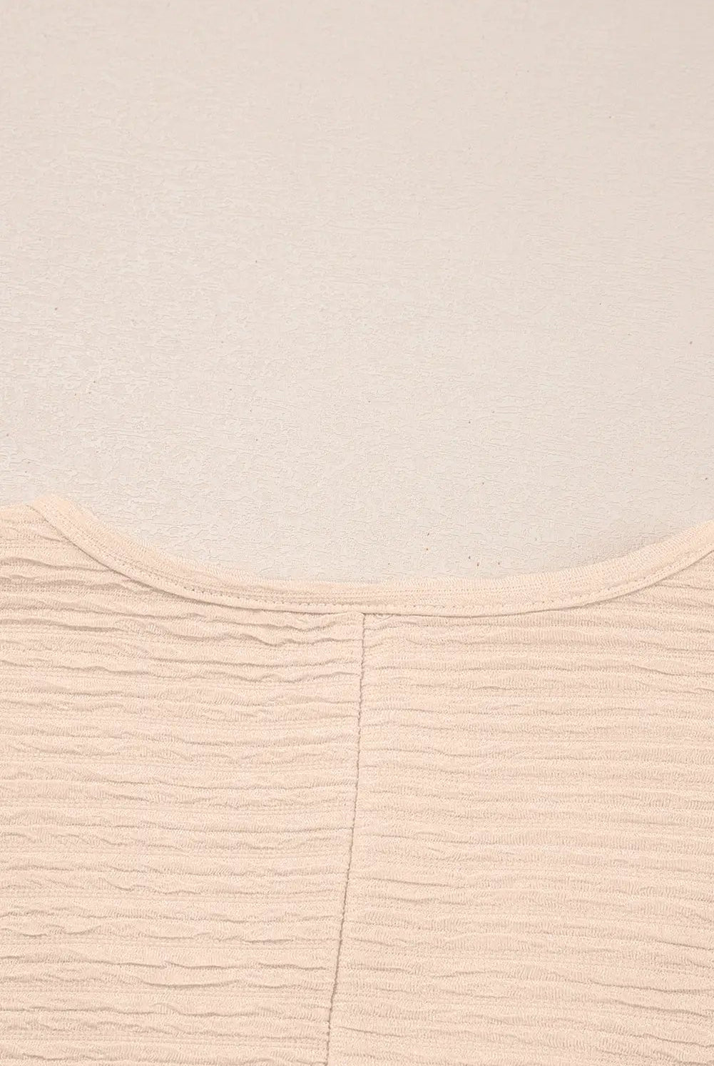 Grateful Threads Boutique Apricot Textured V Neck T-Shirt & Shorts Set – Effortless Summer Chic - Outfit Sets Apricot Textured V Neck T Shirt and Shorts Set