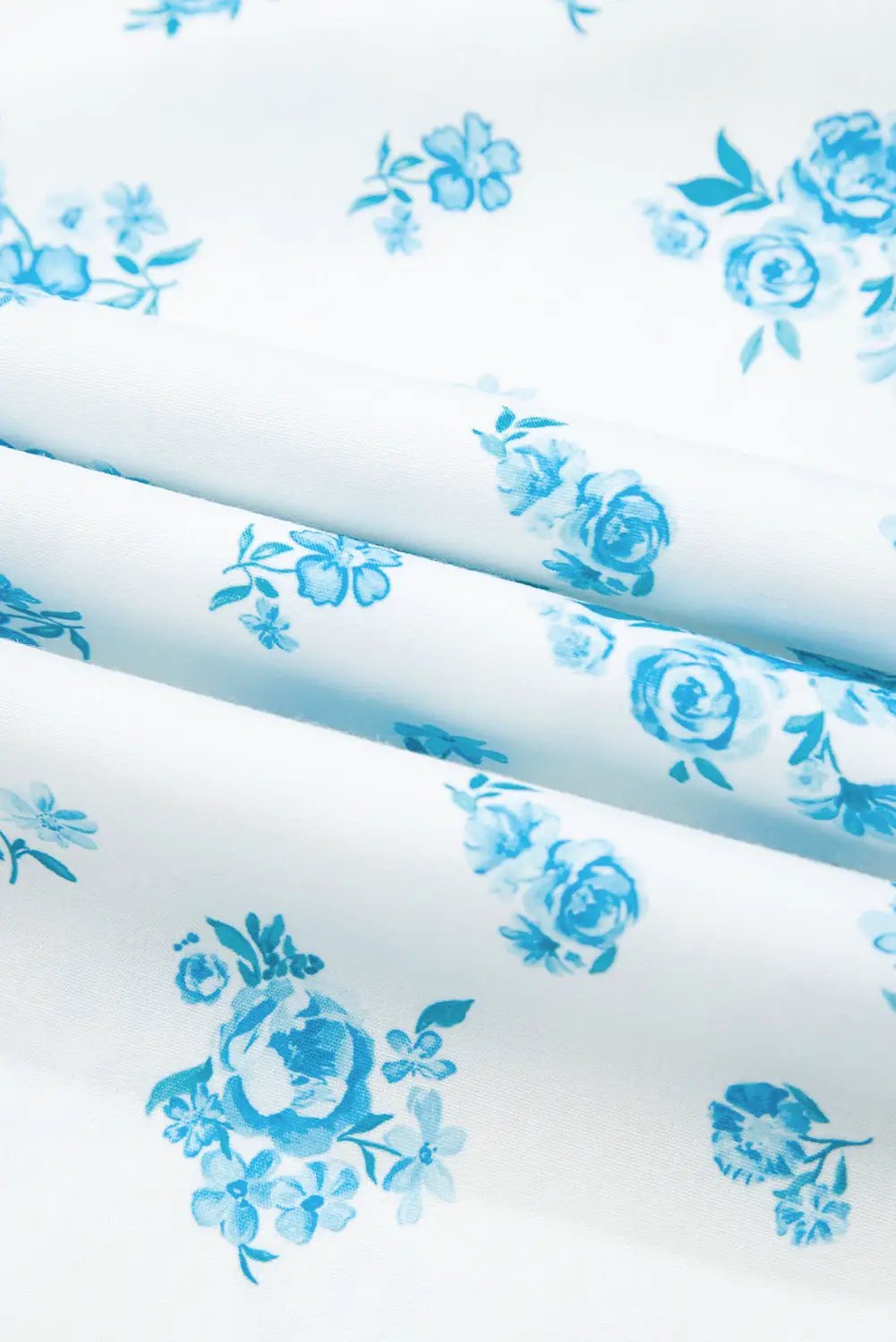 Grateful Threads Boutique Sky Blue Floral Striped Print PJ Set - Pajamas Sky Blue Floral Striped Print PJ Set
