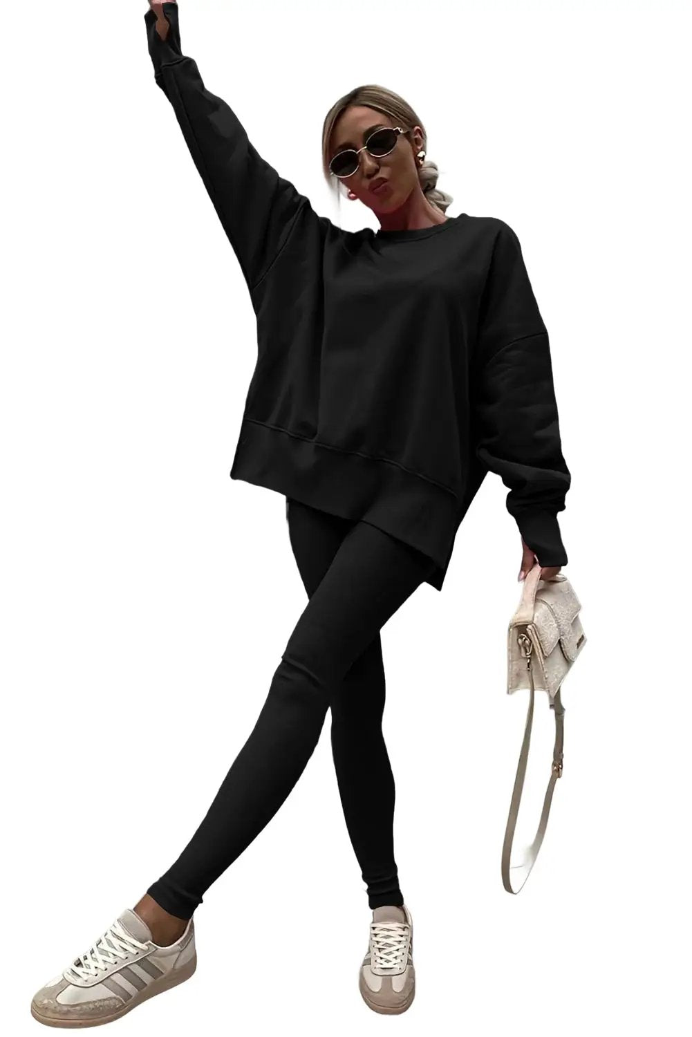 The Margo Pant Set - Black — view 2