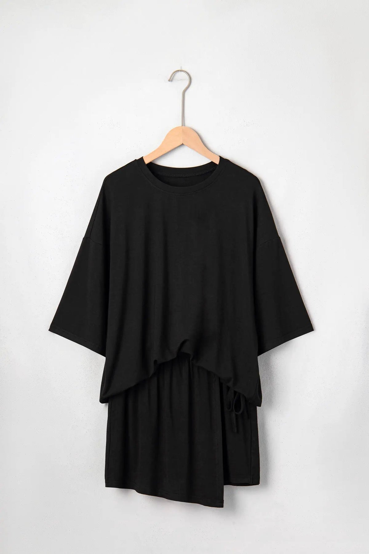 The Phoebe Two-Piece Dress Set - Black — view 4