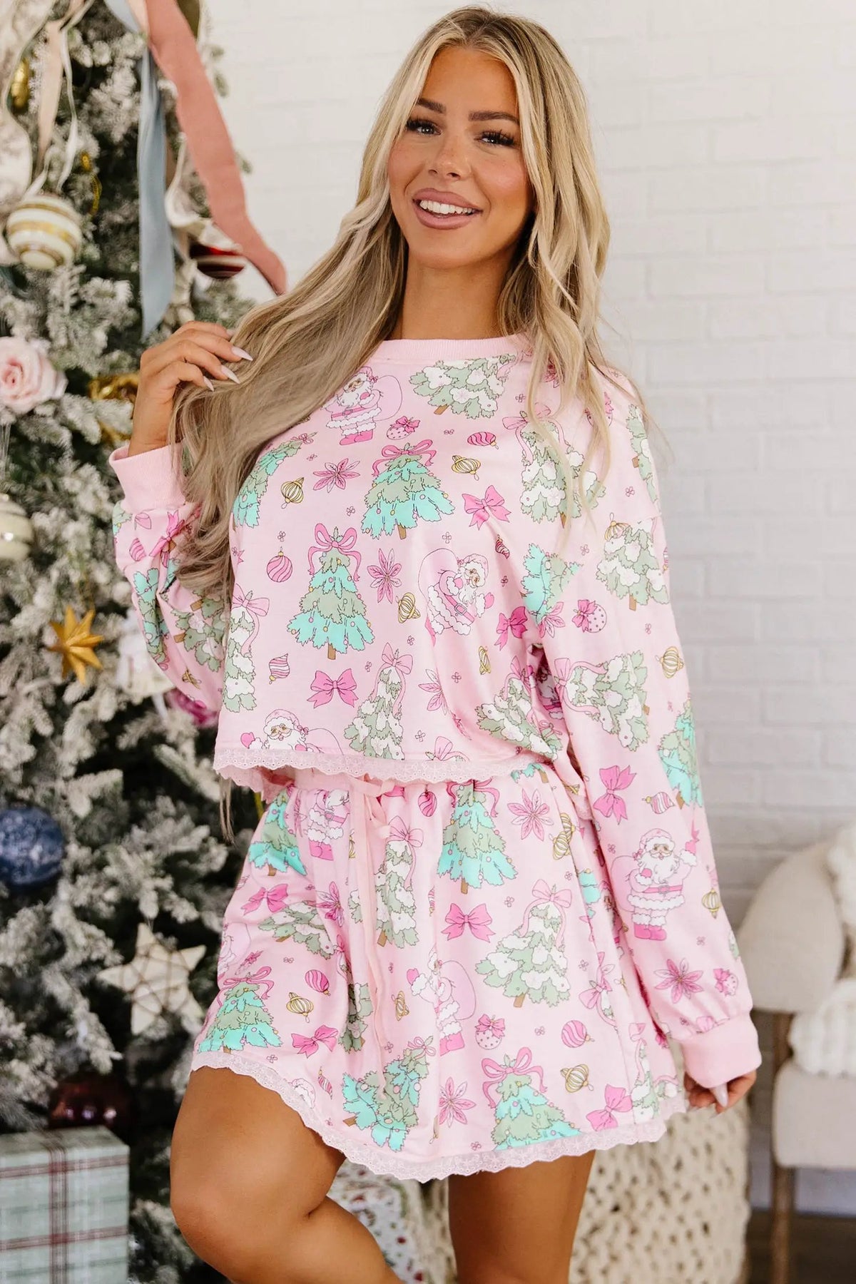 The Maya Two-Piece Dress Set - Pink — view 4