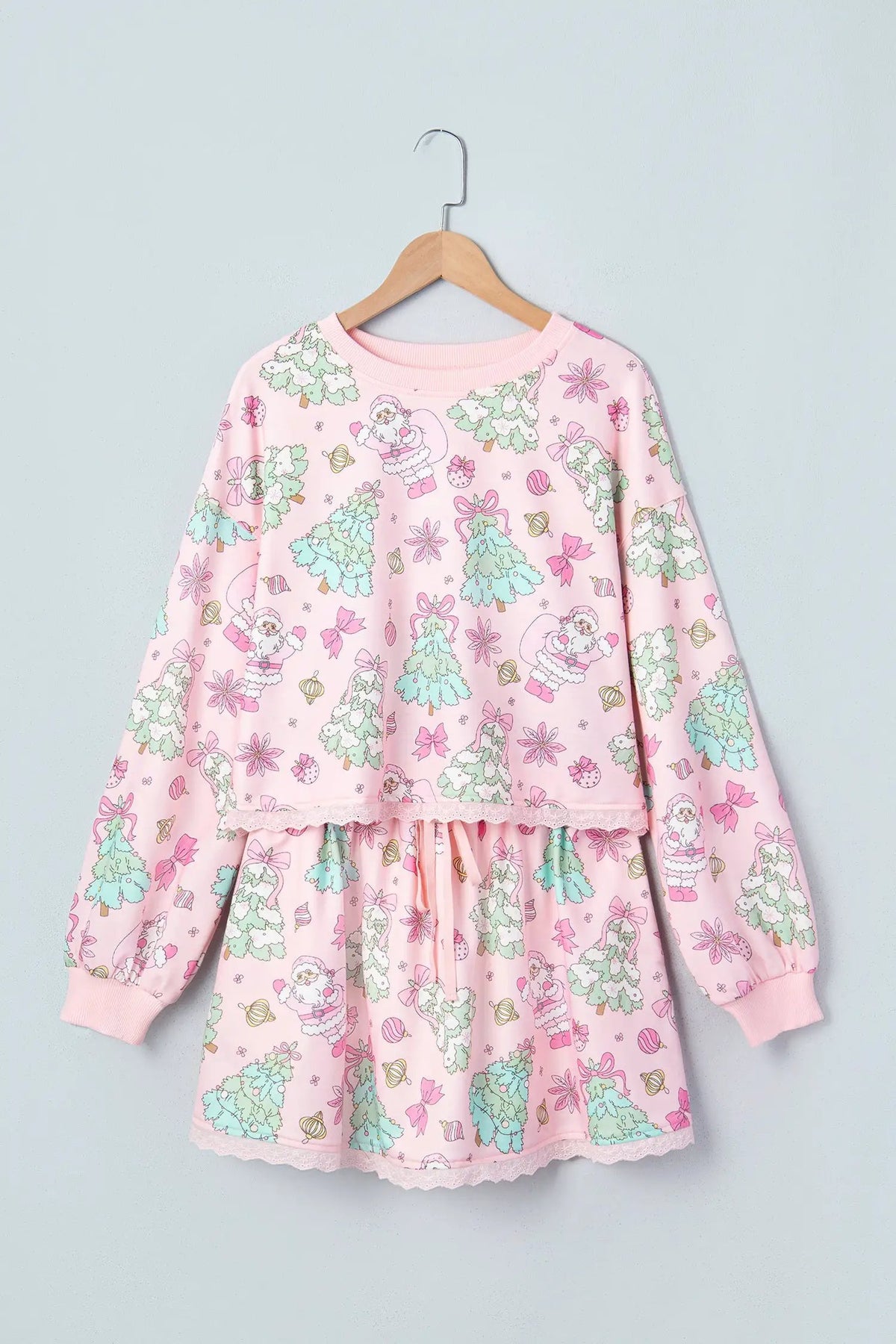 The Maya Two-Piece Dress Set - Pink — view 3