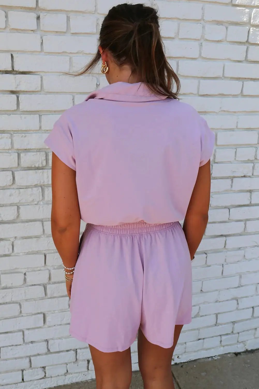 Grateful Threads Boutique Orchid Bouquet Zippered High Waist Romper – Fresh & Flirty - One-Pieces orchid high waist romper
