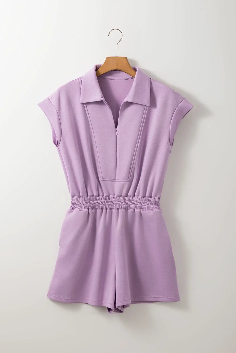 Grateful Threads Boutique Orchid Bouquet Zippered High Waist Romper – Fresh & Flirty - One-Pieces orchid high waist romper