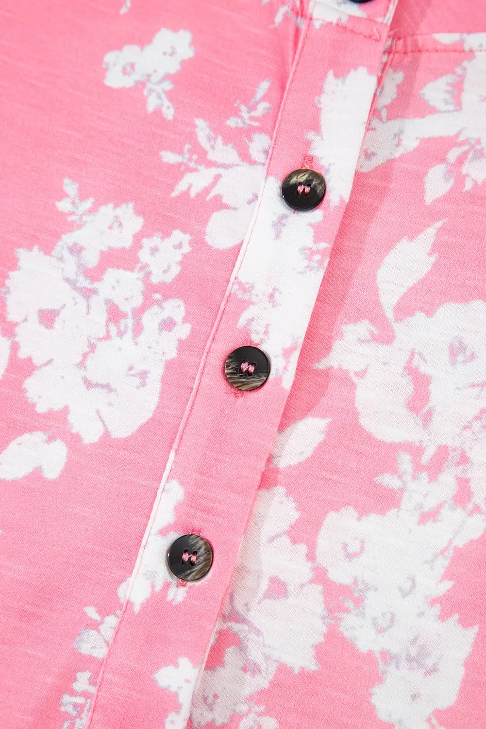 Grateful Threads Boutique Pink Floral Print Wide Leg Sleeveless Jumpsuit – Fresh & Flirty - One-Pieces Pink Floral Print Half Button Wide Leg Relaxed Sleeveless Jumpsuit