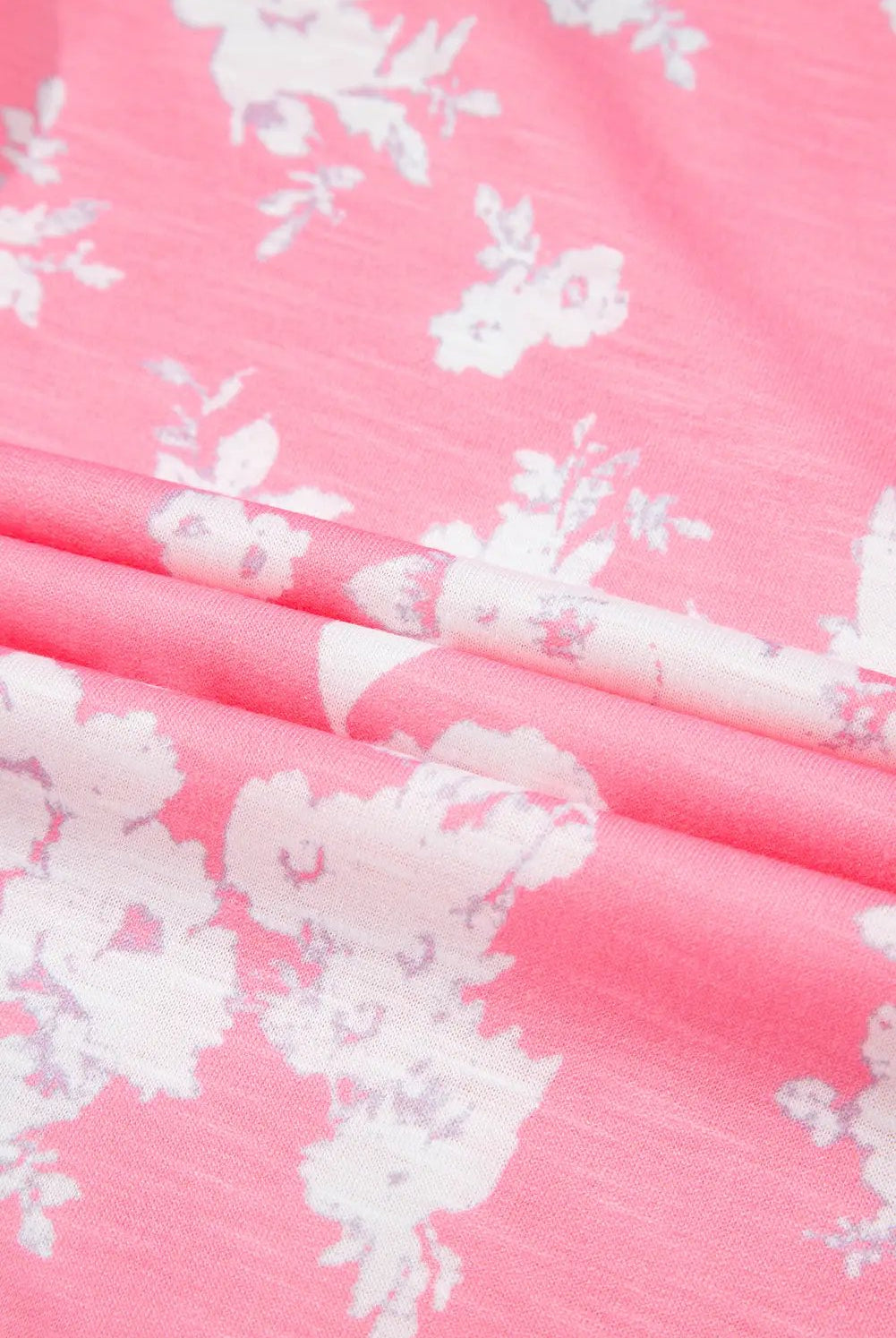 Grateful Threads Boutique Pink Floral Print Wide Leg Sleeveless Jumpsuit – Fresh & Flirty - One-Pieces Pink Floral Print Half Button Wide Leg Relaxed Sleeveless Jumpsuit
