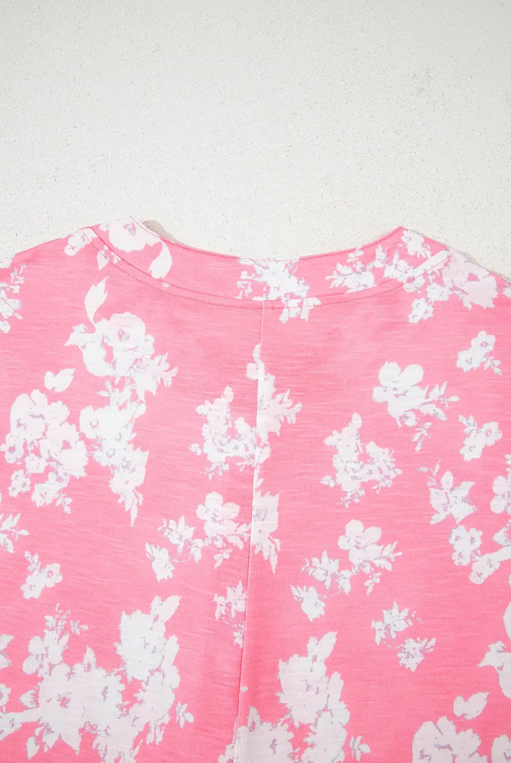 Grateful Threads Boutique Pink Floral Print Wide Leg Sleeveless Jumpsuit – Fresh & Flirty - One-Pieces Pink Floral Print Half Button Wide Leg Relaxed Sleeveless Jumpsuit