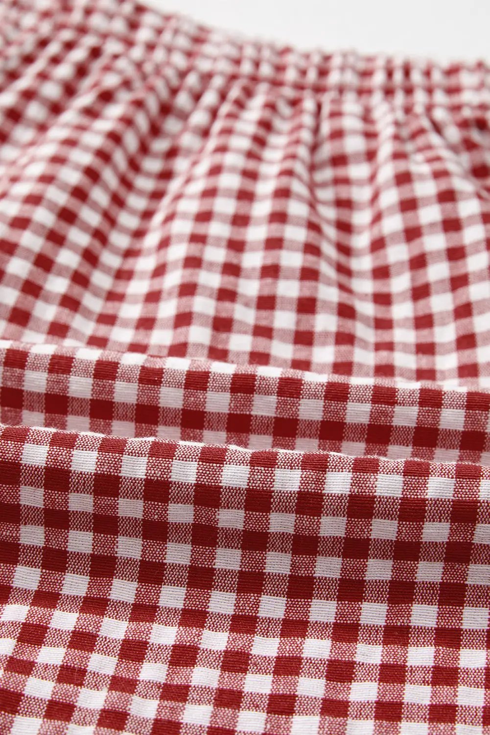 Grateful Threads Boutique Gingham High Waist Boxer Shorts – Trendy, Comfy & Flattering Fit - Short Trousers Gingham Printed High Waist Shorts