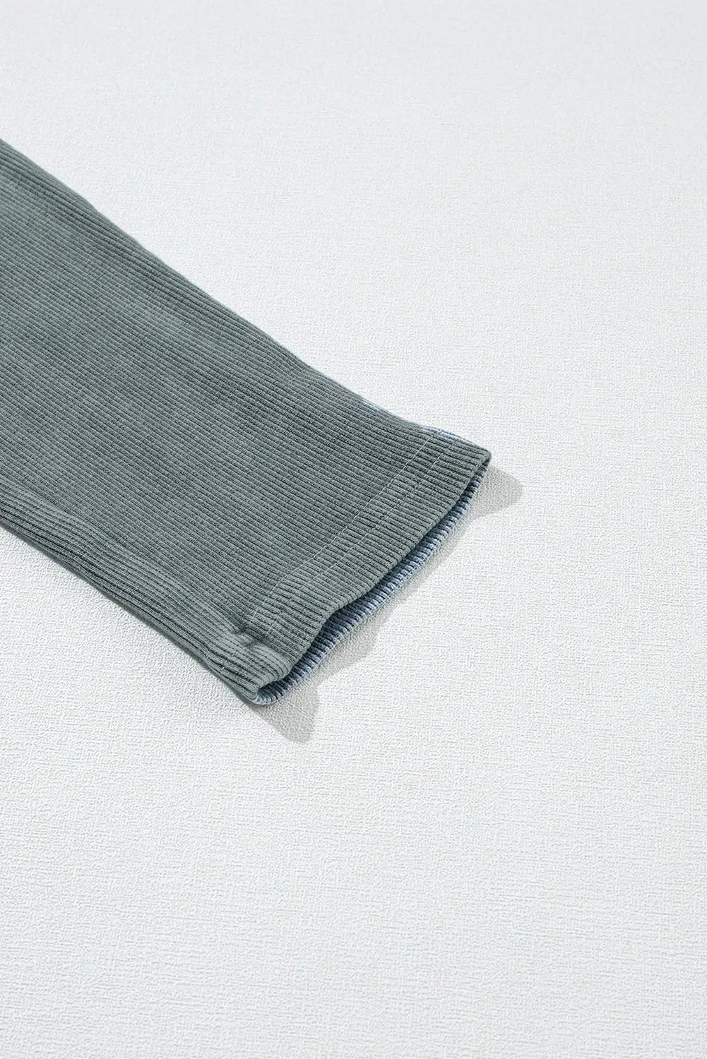 Grateful Threads Boutique Dark Grey Vintage Wash Ribbed Leggings - Leggings Dark Grey Vintage Wash Ribbed Leggings