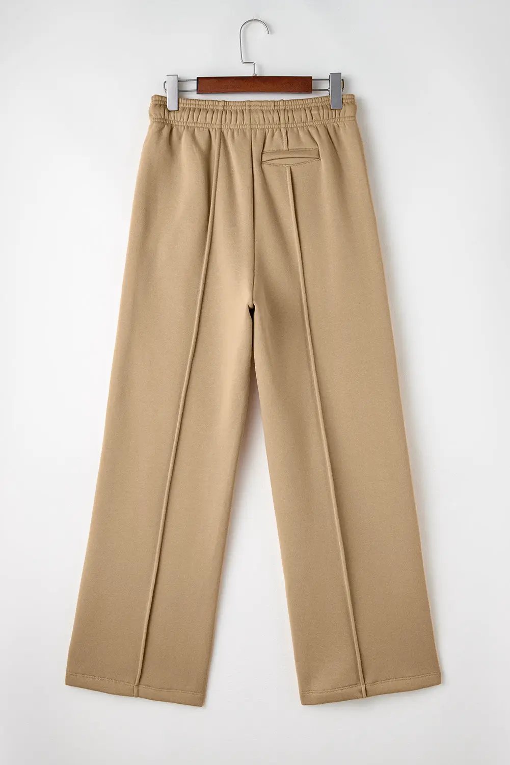 Grateful Threads Boutique Canyon Comfort Wide Leg Drawstring Pants - Sweatpants Smoke Gray Exposed Seam Drawstring High Waist Wide Leg Pants
