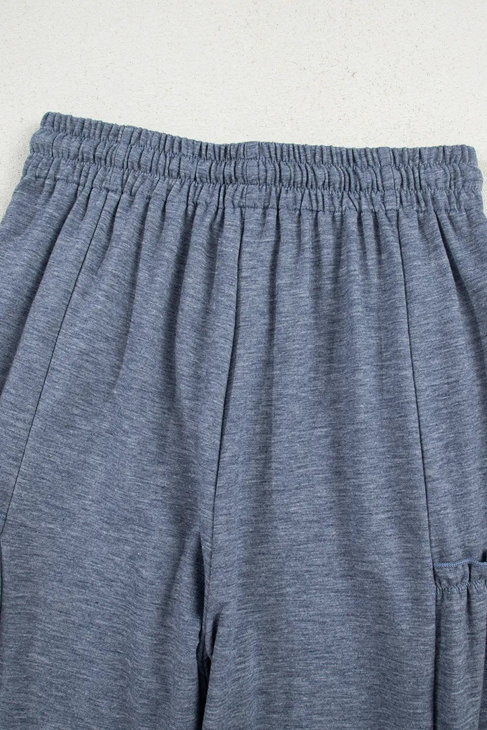 Grateful Threads Boutique High Frilled Detail Wide Leg High Waist Knit Pants - Pants High Frilled Detail Wide Leg High Waist Knit Pants