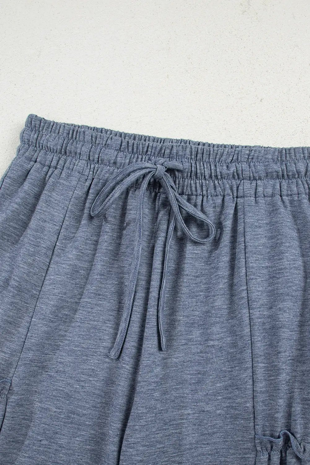Grateful Threads Boutique High Frilled Detail Wide Leg High Waist Knit Pants - Pants High Frilled Detail Wide Leg High Waist Knit Pants