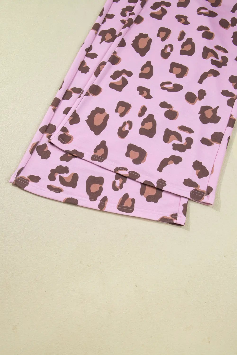 Grateful Threads Boutique Pink Drawstring Leopard Print Patch Pocket Loose Pants - Pants Pink Drawstring Leopard Print Patch Pocket Loose Pants