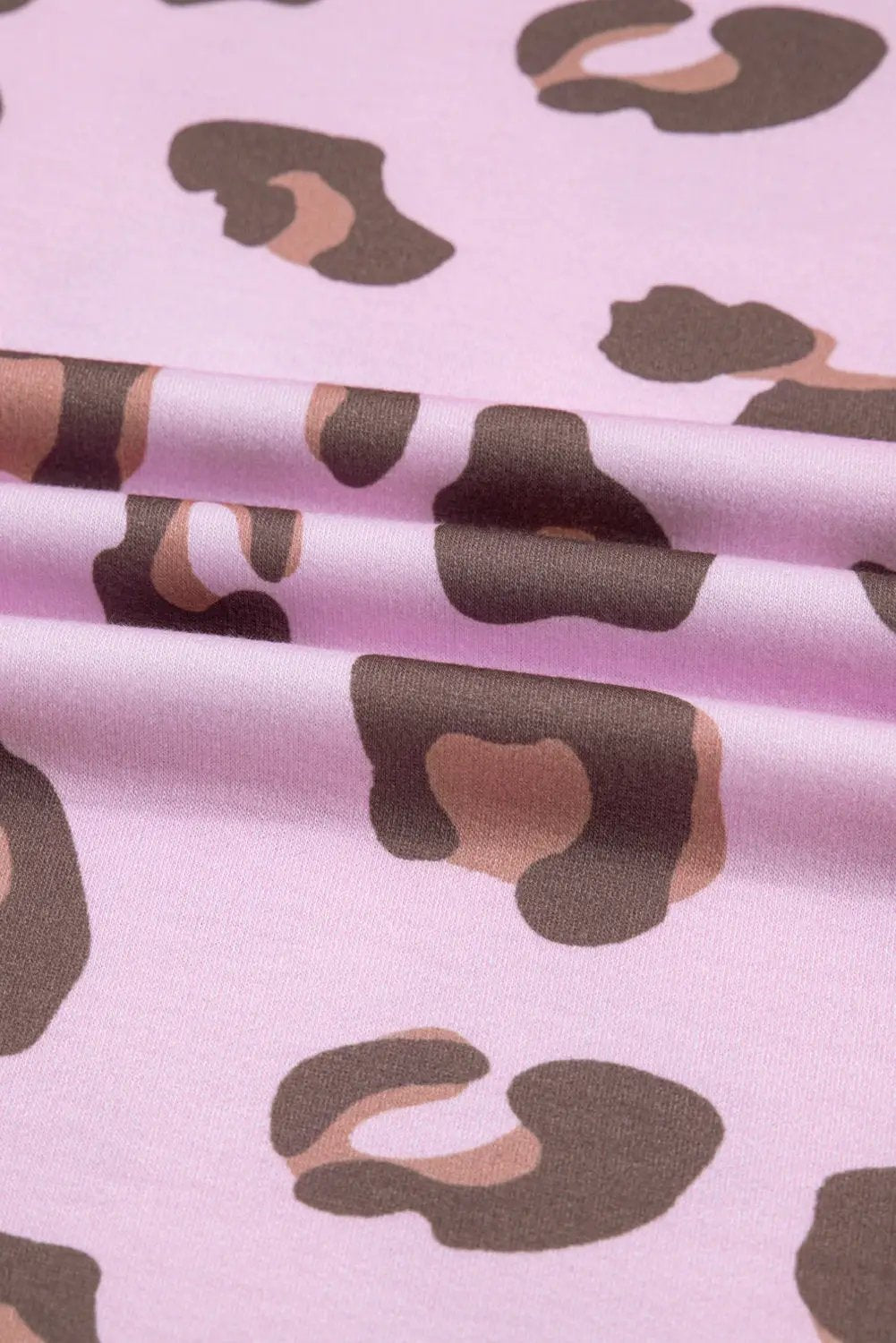 Grateful Threads Boutique Pink Drawstring Leopard Print Patch Pocket Loose Pants - Pants Pink Drawstring Leopard Print Patch Pocket Loose Pants