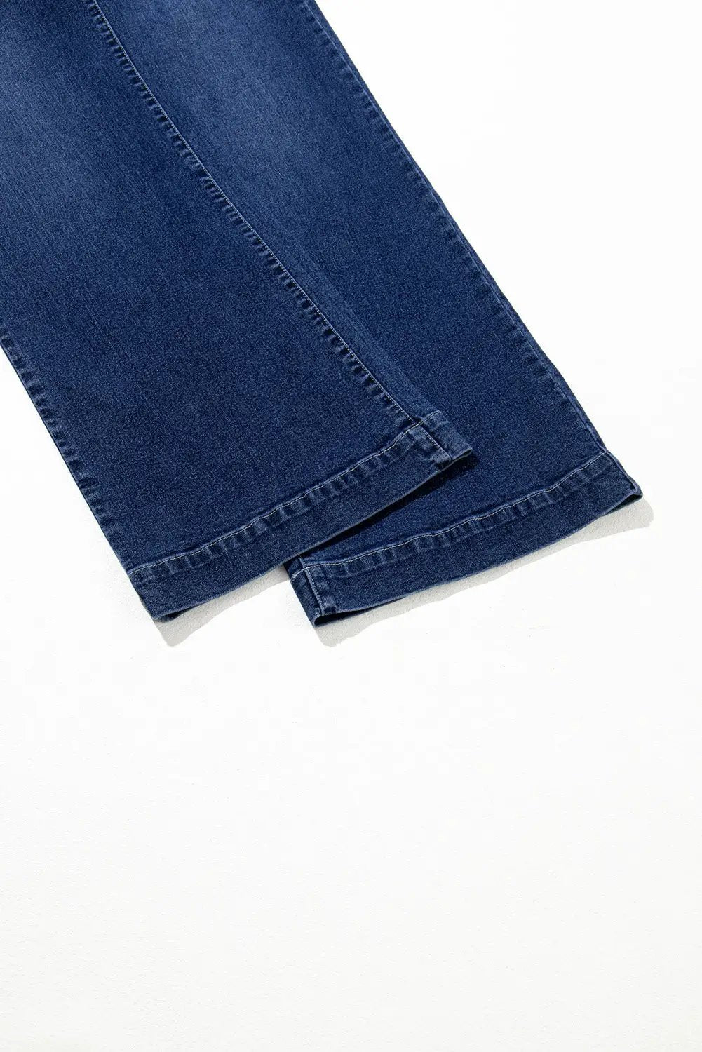 Grateful Threads Boutique Sail Blue Wide Leg Pocketed High Waist Jeans - Jeans Sail Blue Wide Leg Pocketed High Waist Jeans