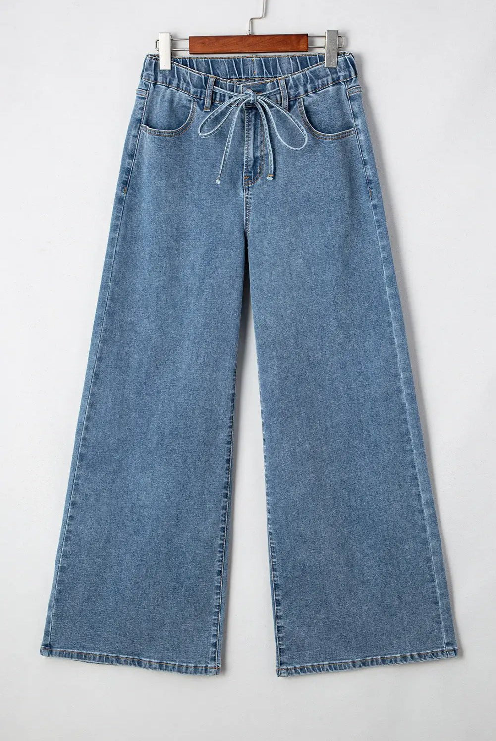 Grateful Threads Boutique Dusk Blue Medium Wash Super Wide Leg Denim Pants - Jeans Dusk Blue Medium Wash Super Wide Leg Denim Pants