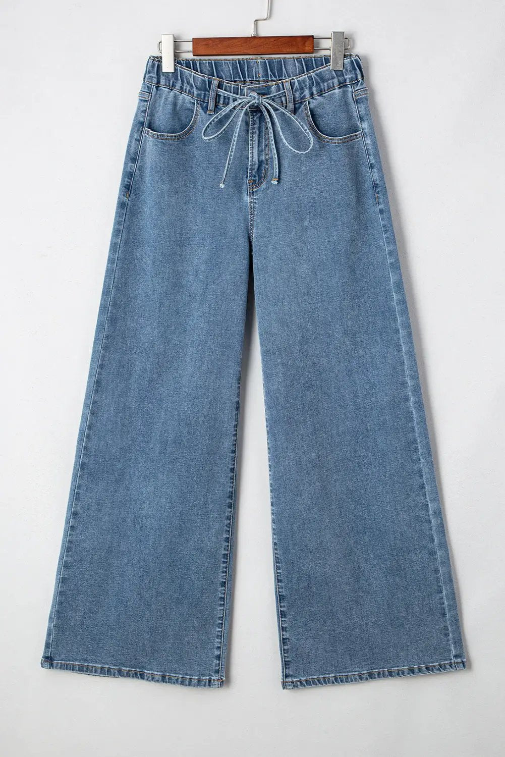 Grateful Threads Boutique Dusk Blue Medium Wash Super Wide Leg Denim Pants - Jeans Dusk Blue Medium Wash Super Wide Leg Denim Pants