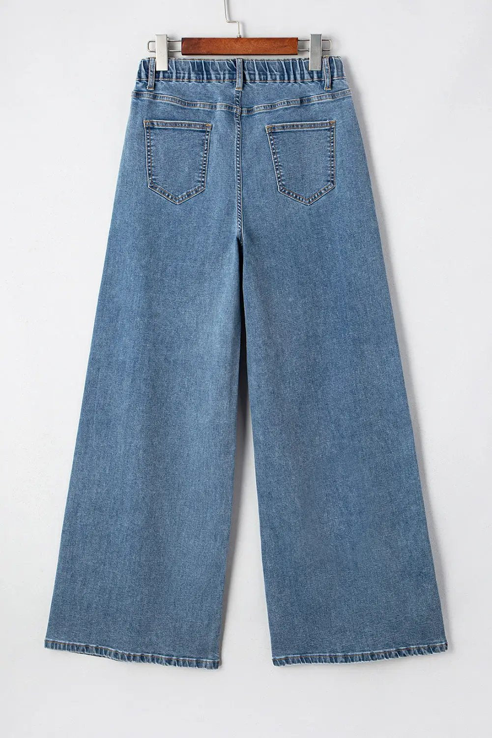 Grateful Threads Boutique Dusk Blue Medium Wash Super Wide Leg Denim Pants - Jeans Dusk Blue Medium Wash Super Wide Leg Denim Pants