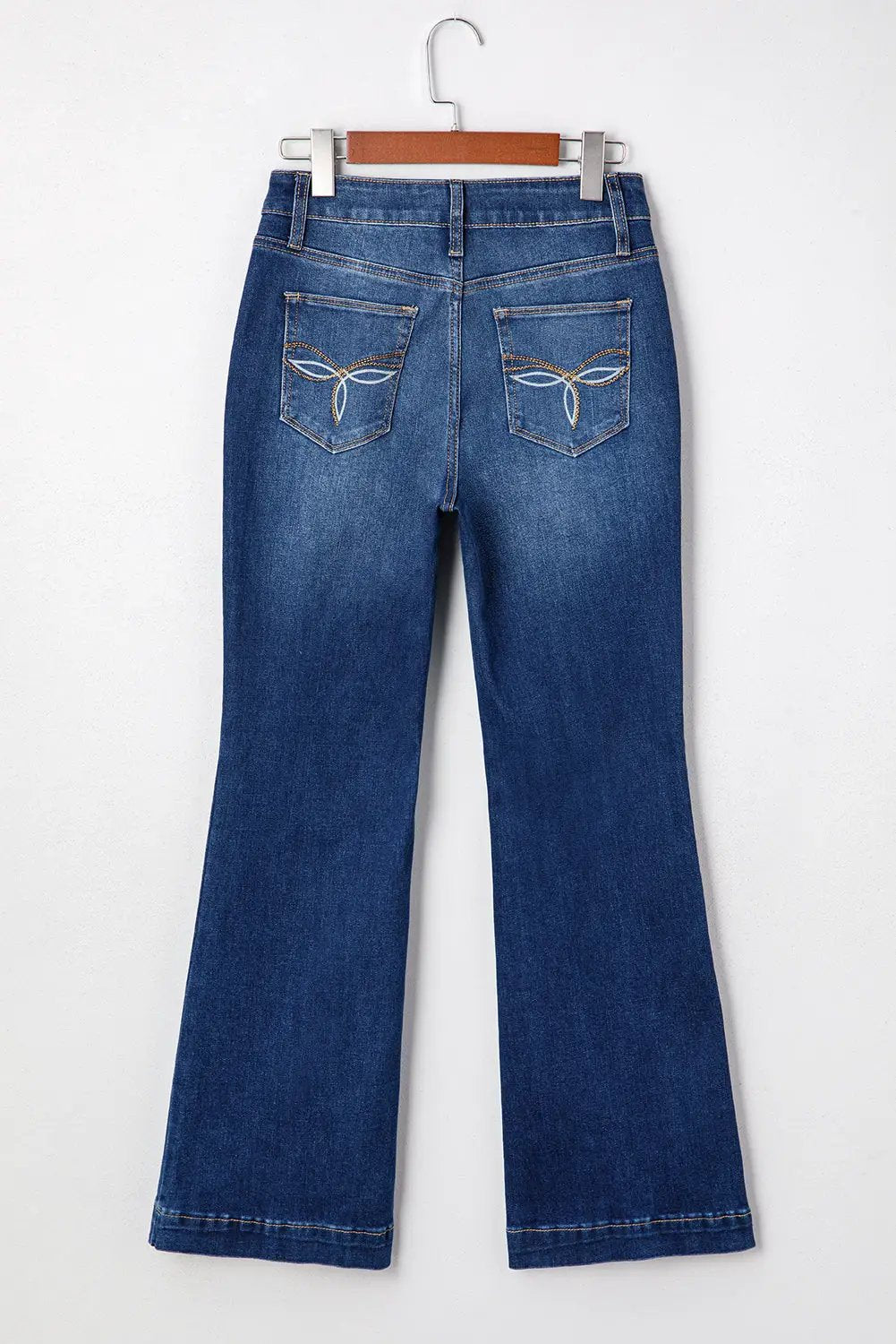 Grateful Threads Boutique Sail Blue Western Stitch Patched Pocket Bootcut Jeans - Jeans Sail Blue Western Stitch Patched Pocket Bootcut Jeans